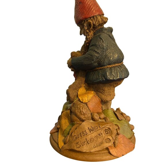 Vintage Tom Clark Guess Who? Gnome Teddy Bear 1988 Numbered 89 Estate Signed 8" - Picture 4 of 6